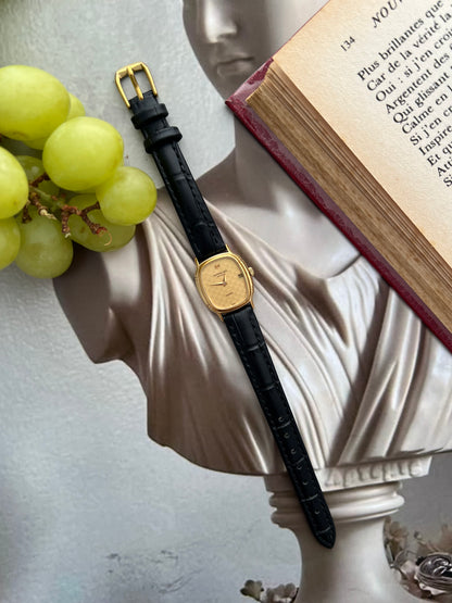 Raymond Weil Gold Tone Cushion Champagne Dial Watch