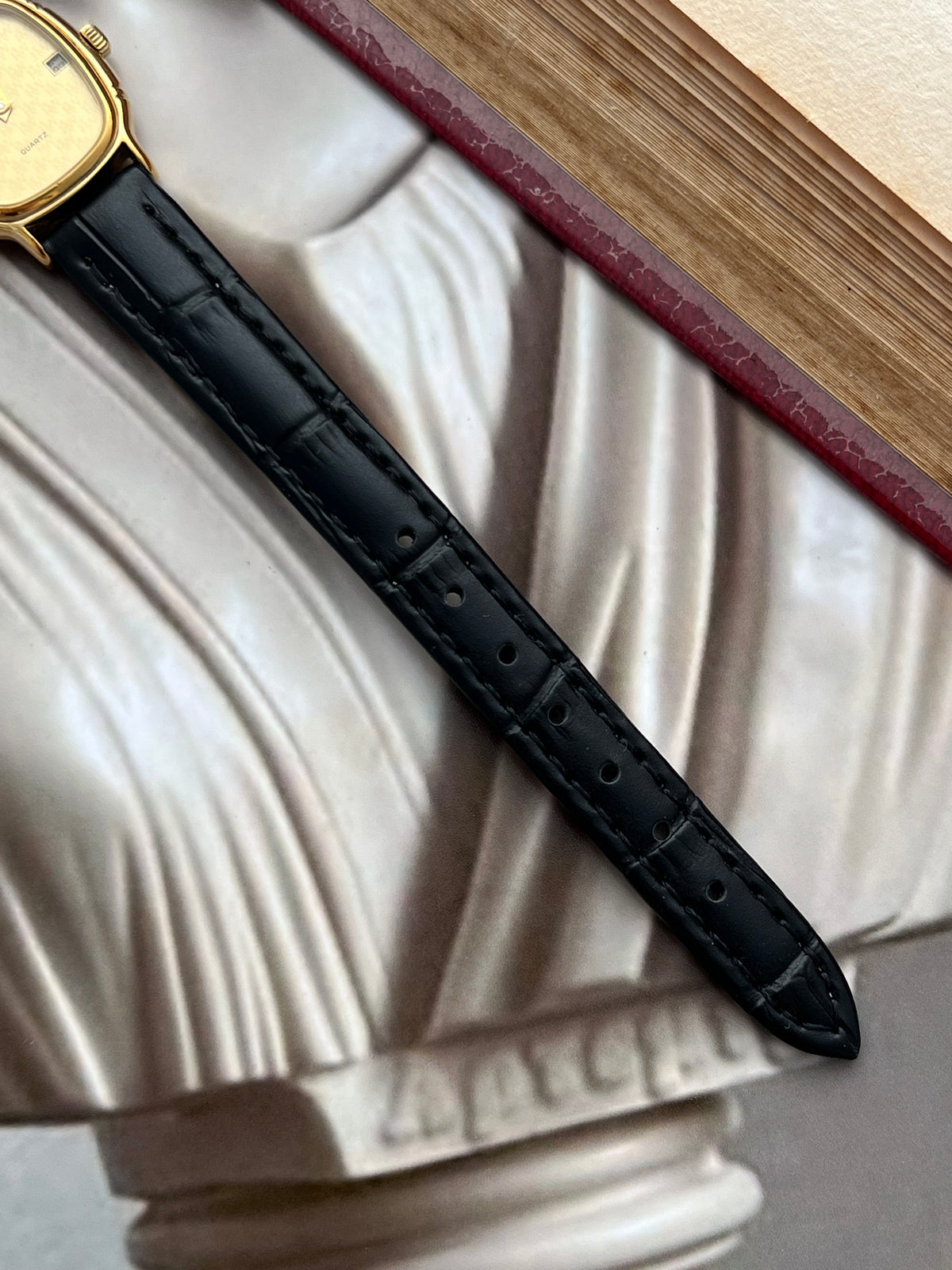 Raymond Weil Gold Tone Cushion Champagne Dial Watch