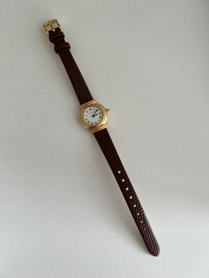 Hamilton Gold Round Women's Watch with Double Bar Lugs