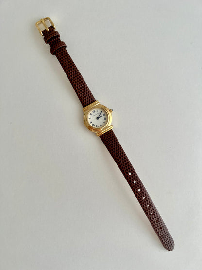 Hamilton Gold Round Women's Watch with Double Bar Lugs