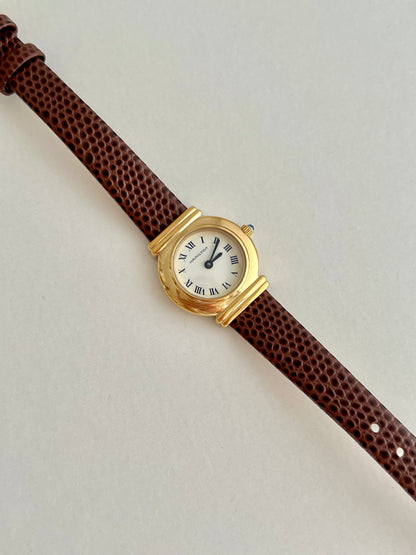 Hamilton Gold Round Women's Watch with Double Bar Lugs