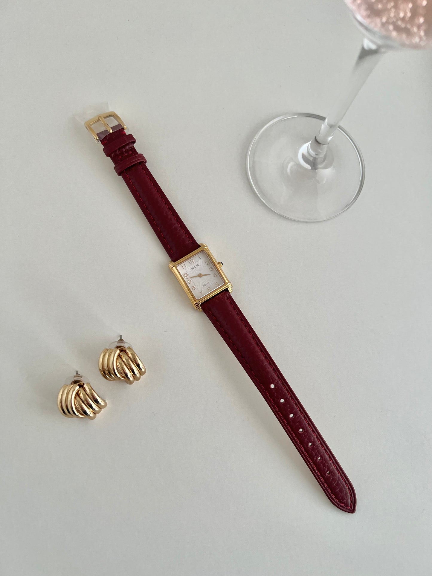 Seiko Gold Tank Women's Watch with Sunburst Dial