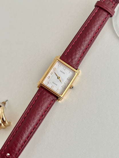Seiko Gold Tank Women's Watch with Sunburst Dial