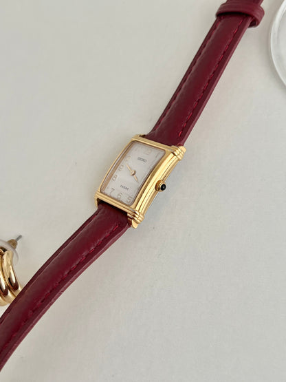 Seiko Gold Tank Women's Watch with Sunburst Dial