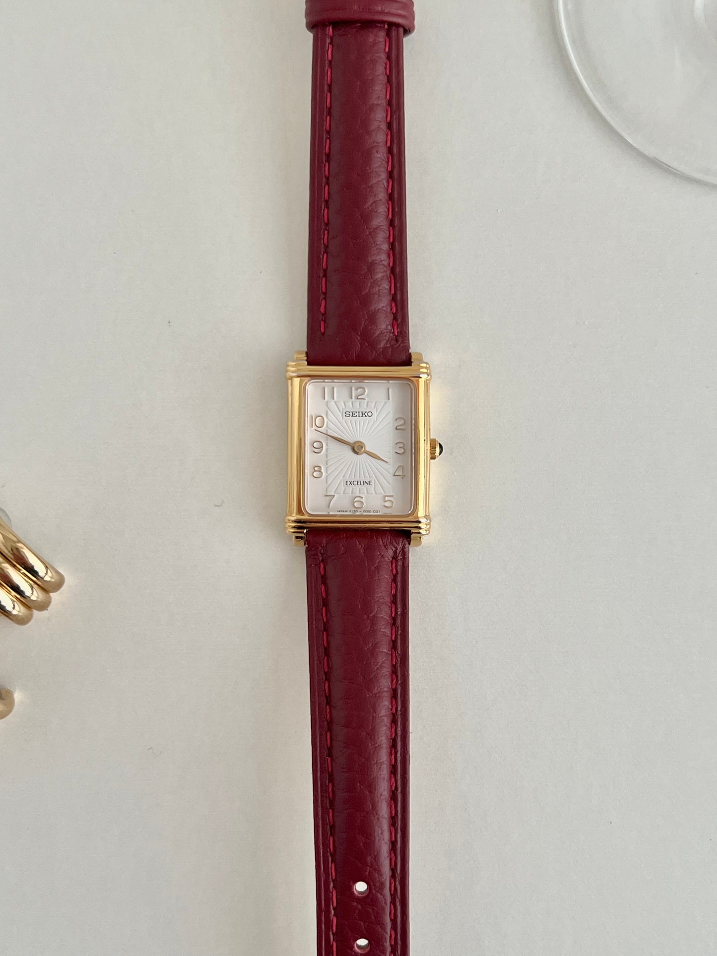 Seiko Gold Tank Women's Watch with Sunburst Dial