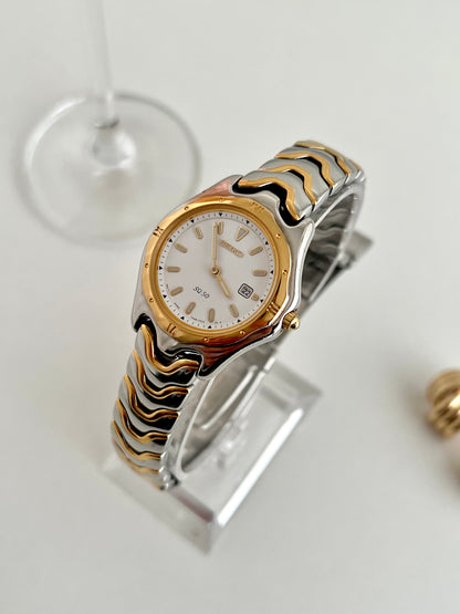 Seiko Two Tone Wave Bracelet Women’s Watch