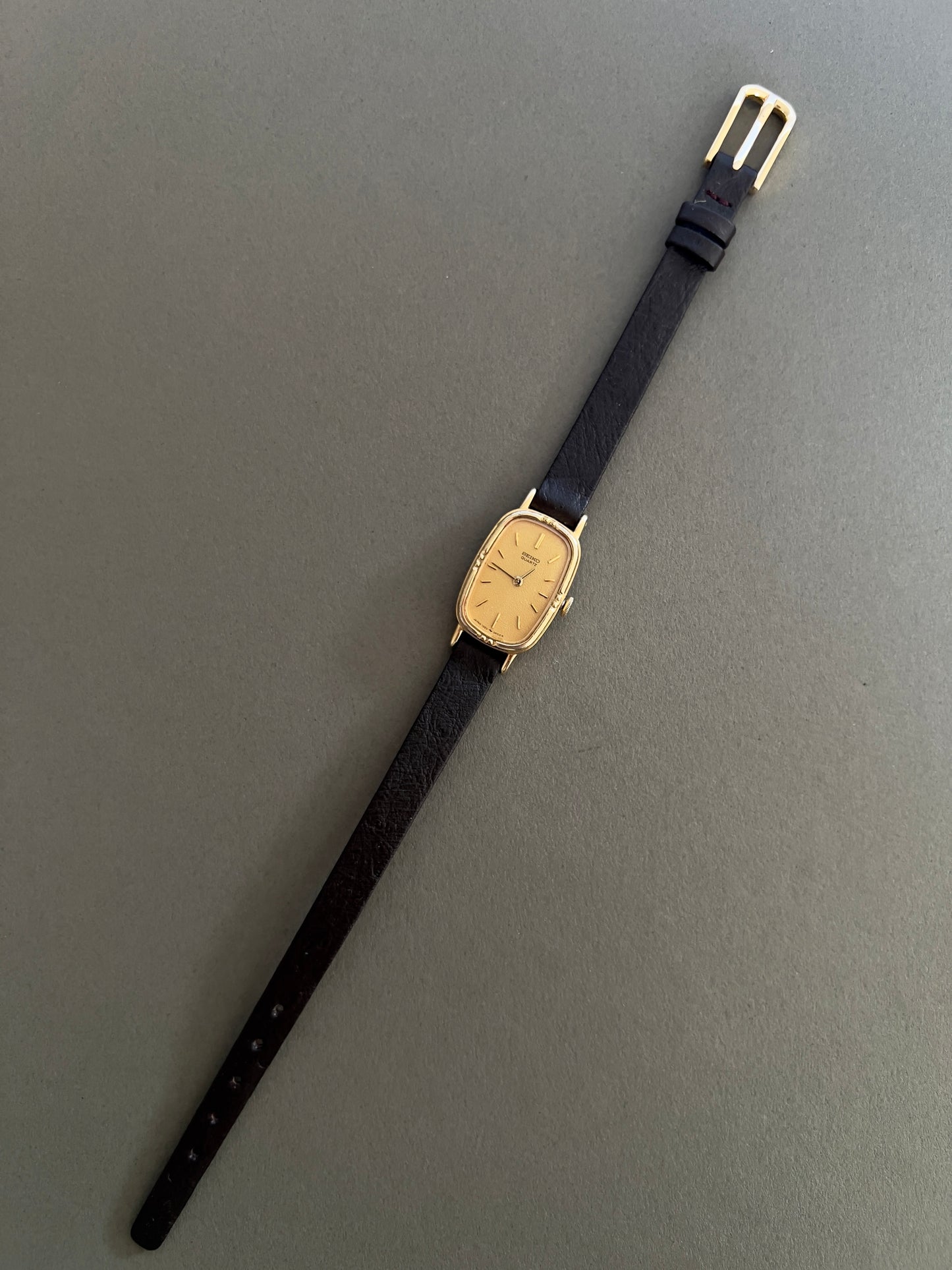 Seiko Gold Toned Woman's Watch with Champagne Dial