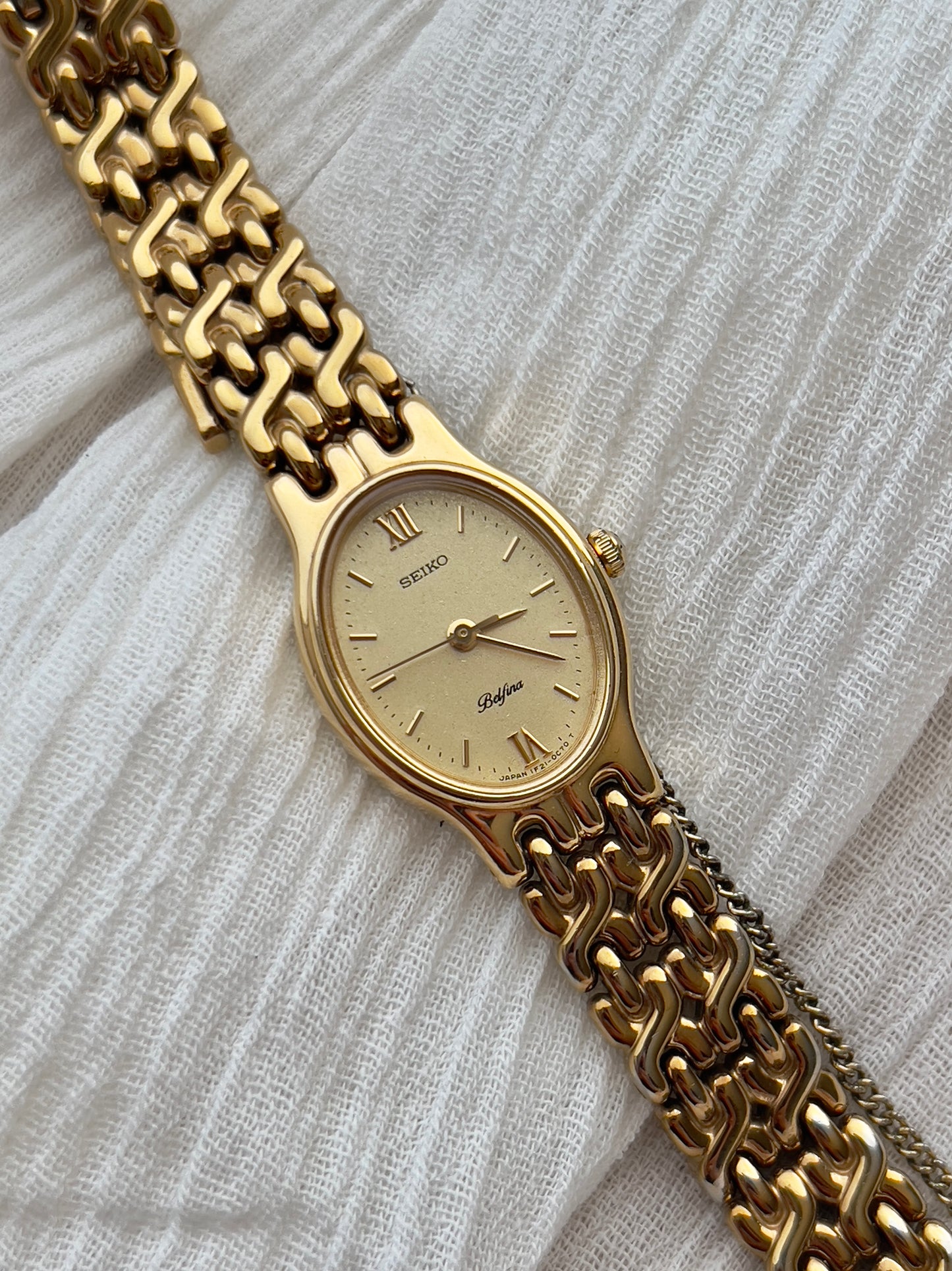 Seiko Belfina Classy Oval Dialed Woman's Watch