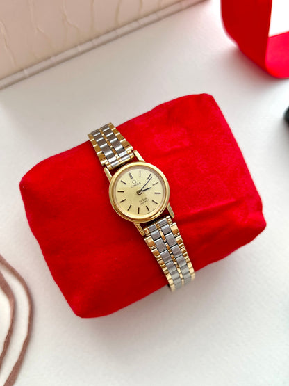 Omega De Ville Women's Watch with Two Tone Bracelet