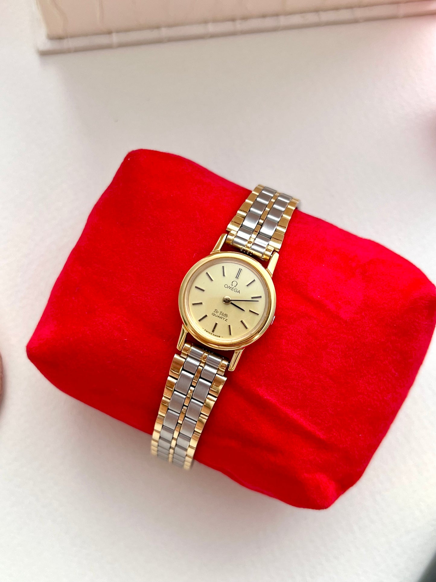 Omega De Ville Women's Watch with Two Tone Bracelet