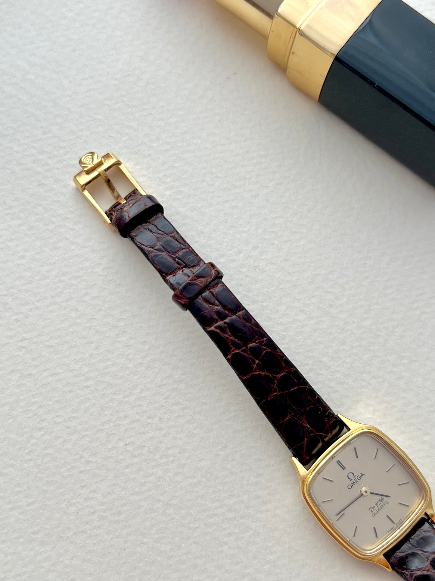 Omega De Ville Square Cushion Case Women's Watch