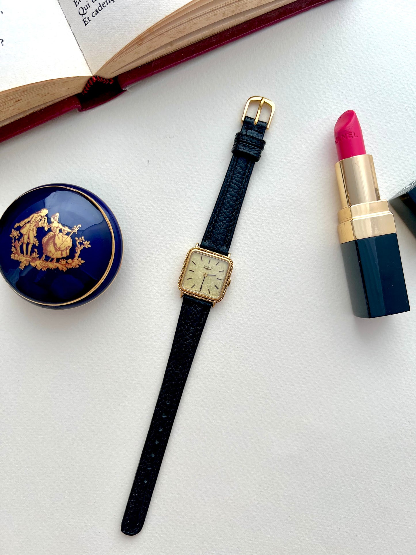 Longines Rope Bezel Mechanical Women’s Watch with Linen Dial