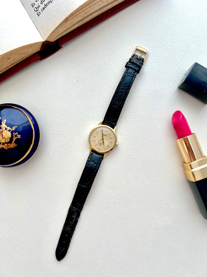 Longines Les Grandes Classiques Gold Tone Women’s Watch with Guilloche Dial and Small Seconds