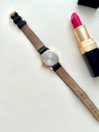 Longines Les Grandes Classiques Gold Tone Women’s Watch with Guilloche Dial and Small Seconds