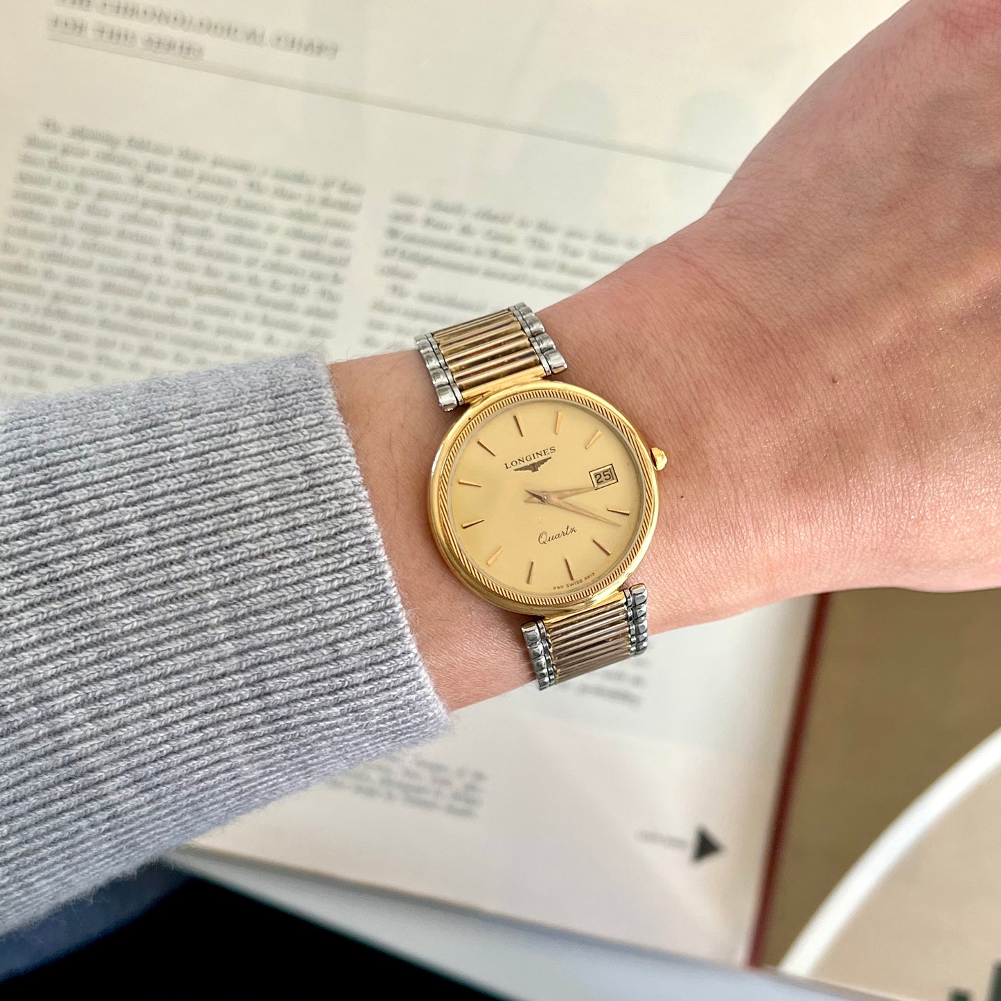 Longines Round Two Tone Unisex Watch