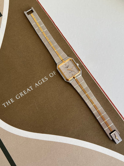 Longines Flagship Two Tone Rectangular Watch
