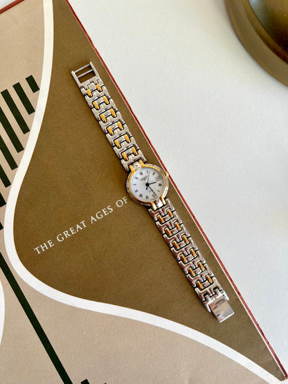Longines QWR Two Tone Roman Dial Watch