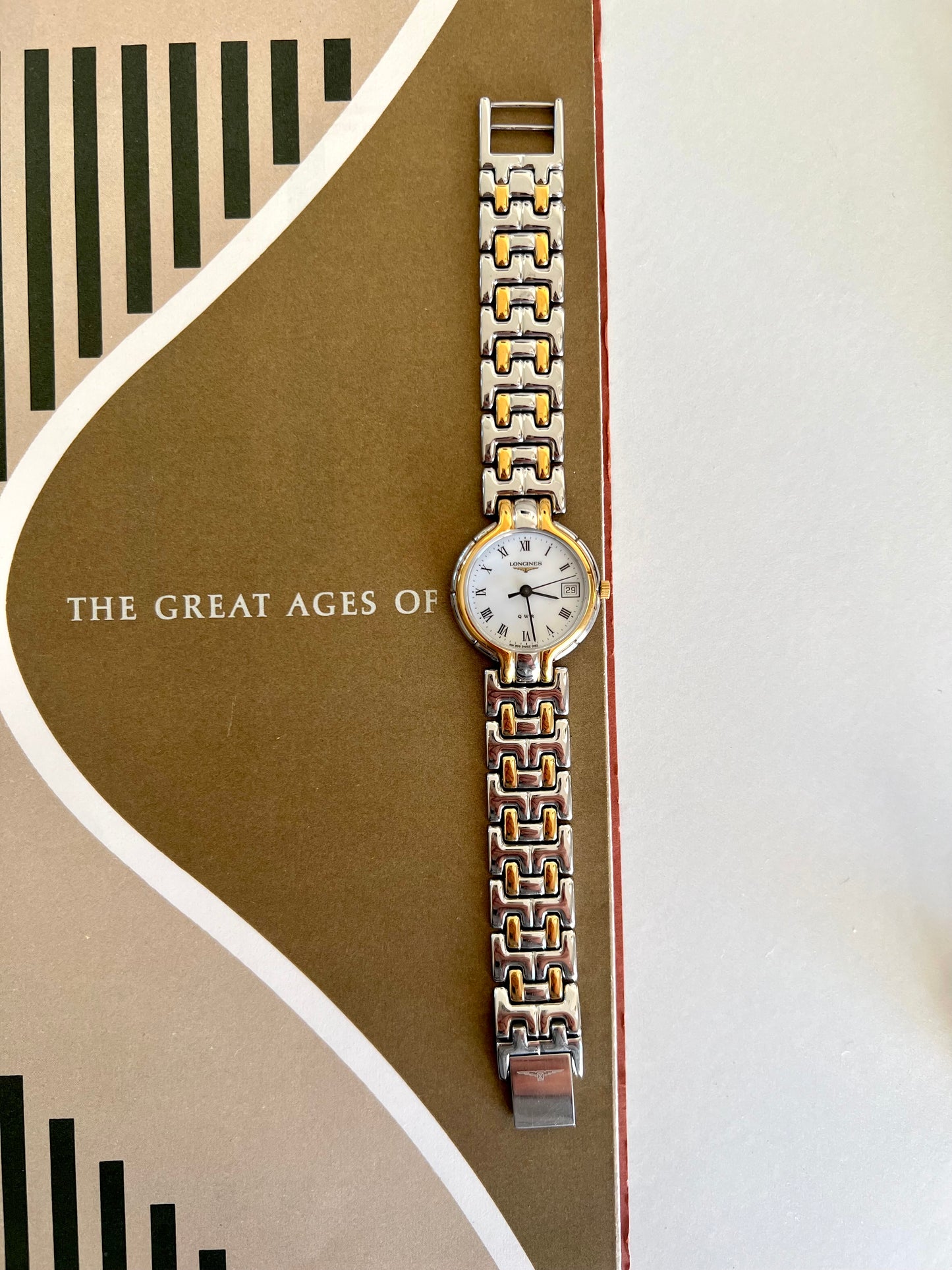 Longines QWR Two Tone Roman Dial Watch