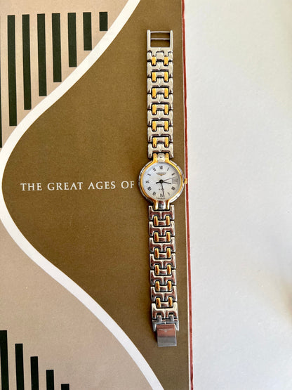 Longines QWR Two Tone Roman Dial Watch