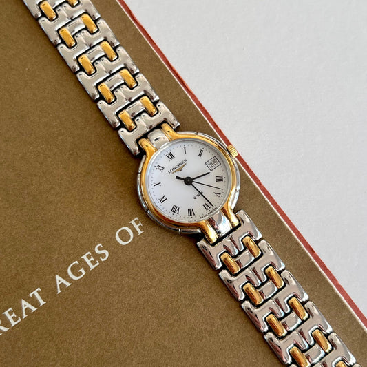 Longines QWR Two Tone Roman Dial Watch