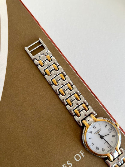 Longines QWR Two Tone Roman Dial Watch