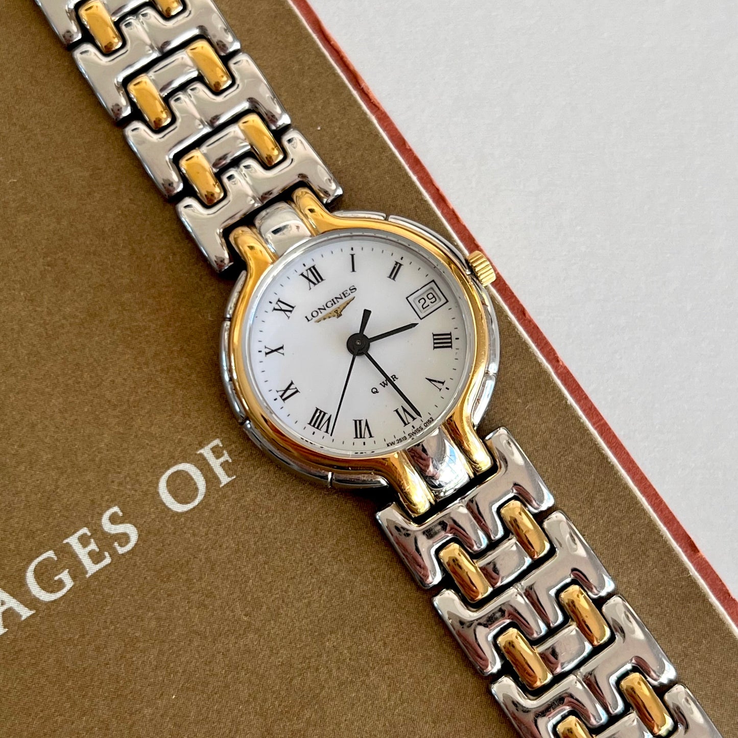 Longines QWR Two Tone Roman Dial Watch