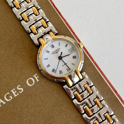 Longines QWR Two Tone Roman Dial Watch