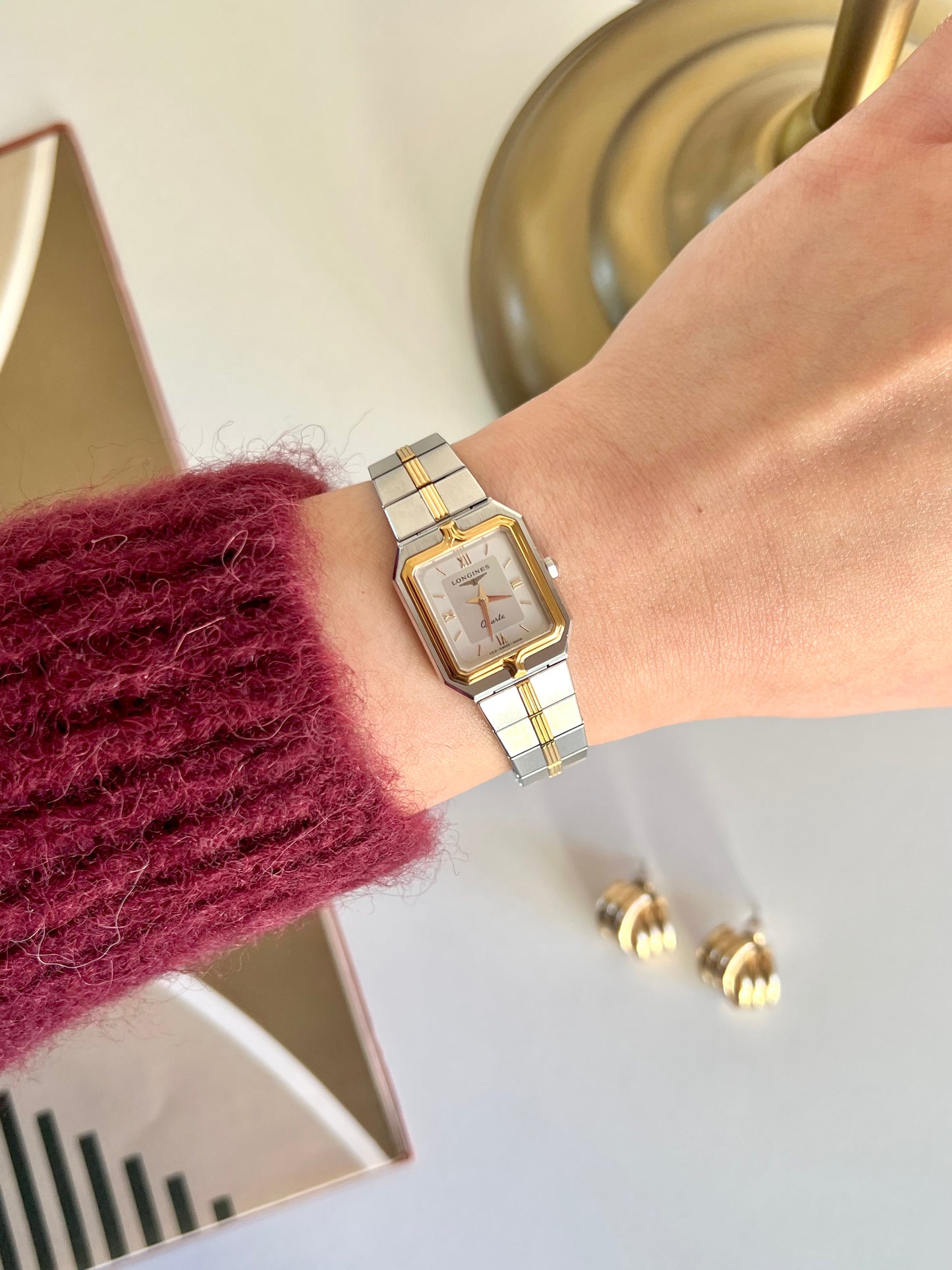 Longines Flagship Two Tone Rectangular Watch