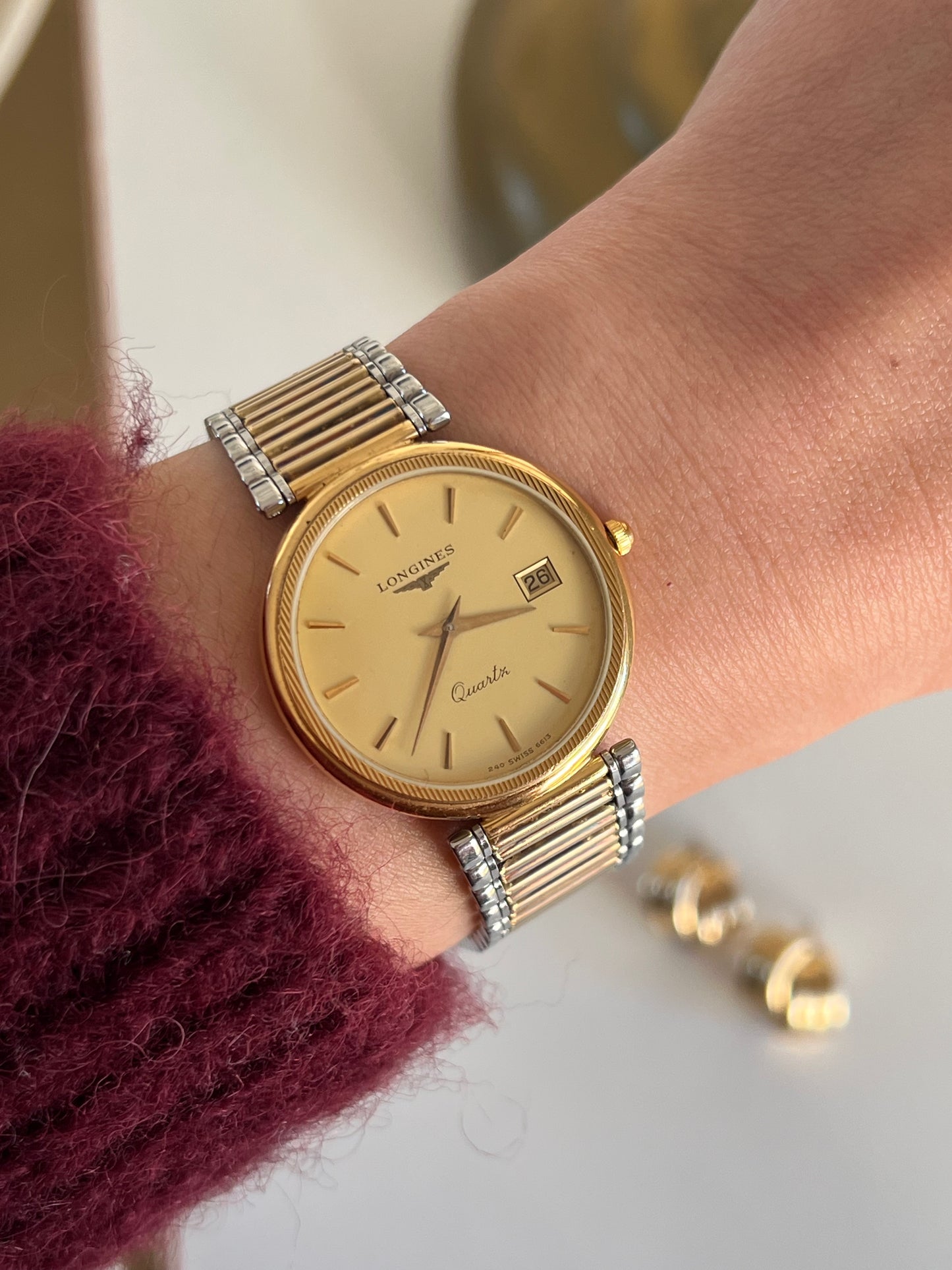 Longines Round Two Tone Unisex Watch