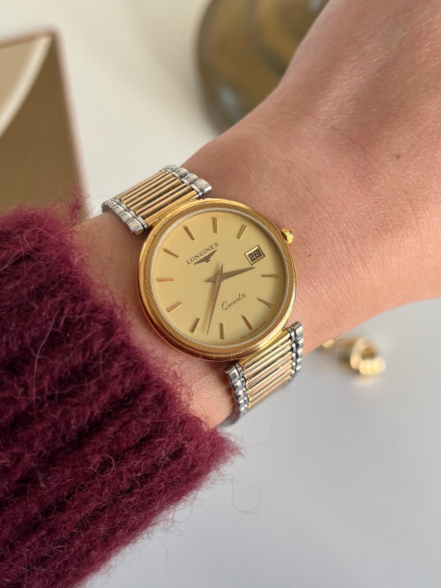 Longines Round Two Tone Unisex Watch