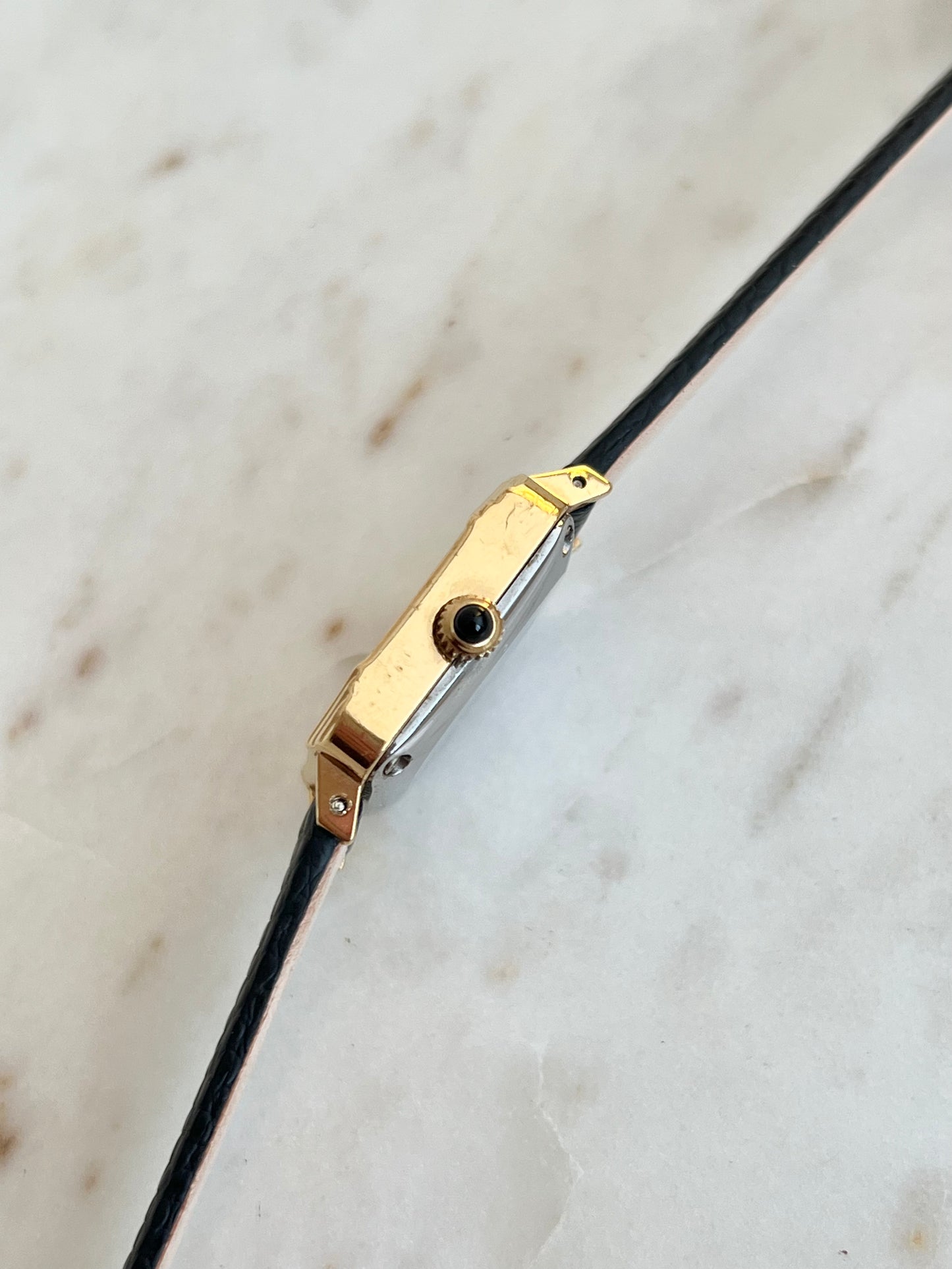 Longines Square Gold Women's Watch with Decorated Corners