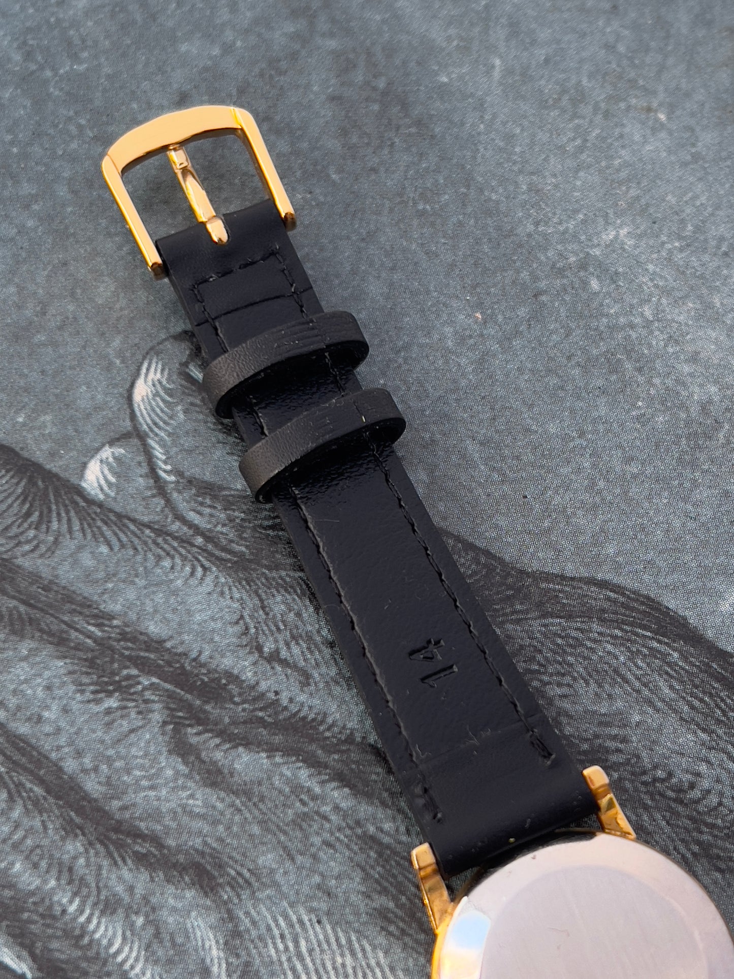 Omega Round Gold Toned Woman's Watch