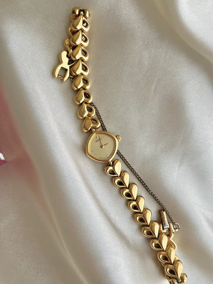 Seiko Hearts Chain Bracelet Golden Watch