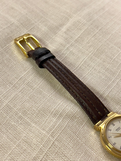 Seiko Gold Toned Sculpted Woman's Watch