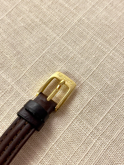 Seiko Gold Toned Sculpted Woman's Watch
