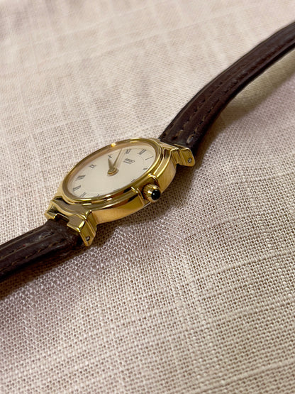Seiko Gold Toned Sculpted Woman's Watch