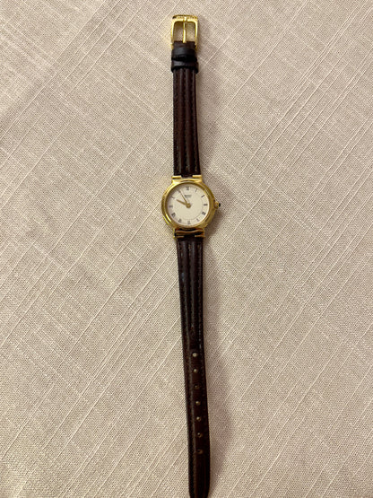 Seiko Gold Toned Sculpted Woman's Watch