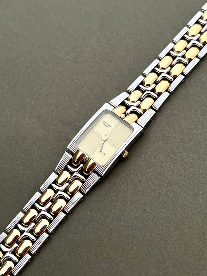 Longines QWR Ladies Two Tone Bracelet Watch with Champagne Dial