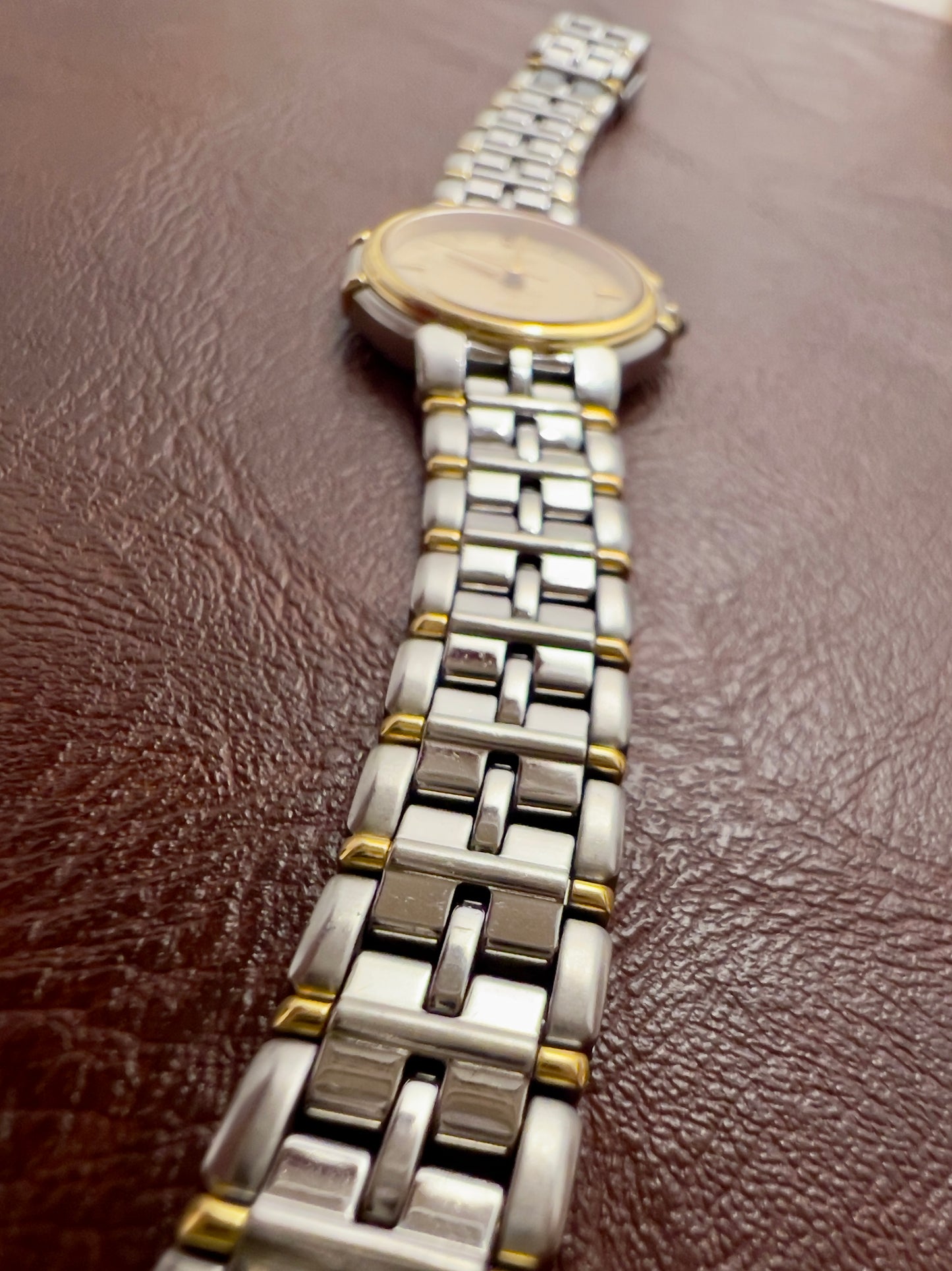 Seiko Exceline Two Toned Watch with Champagne Dust Dial