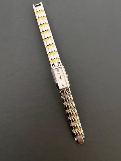 Seiko Ladies Two Tone Bracelet Watch with White Dial