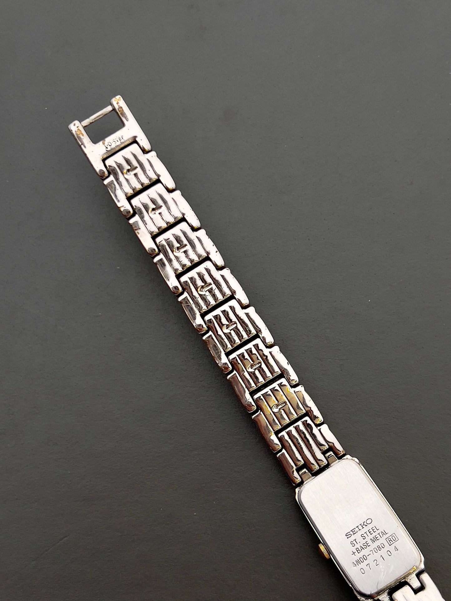 Seiko Ladies Two Tone Bracelet Watch with White Dial