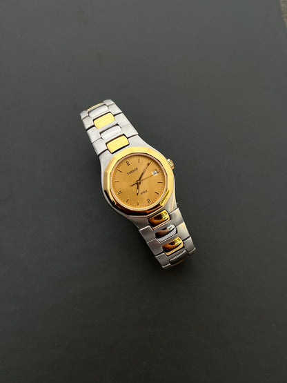 Tissot PRX Two Tone Champagne Dial with Integrated Bracelet