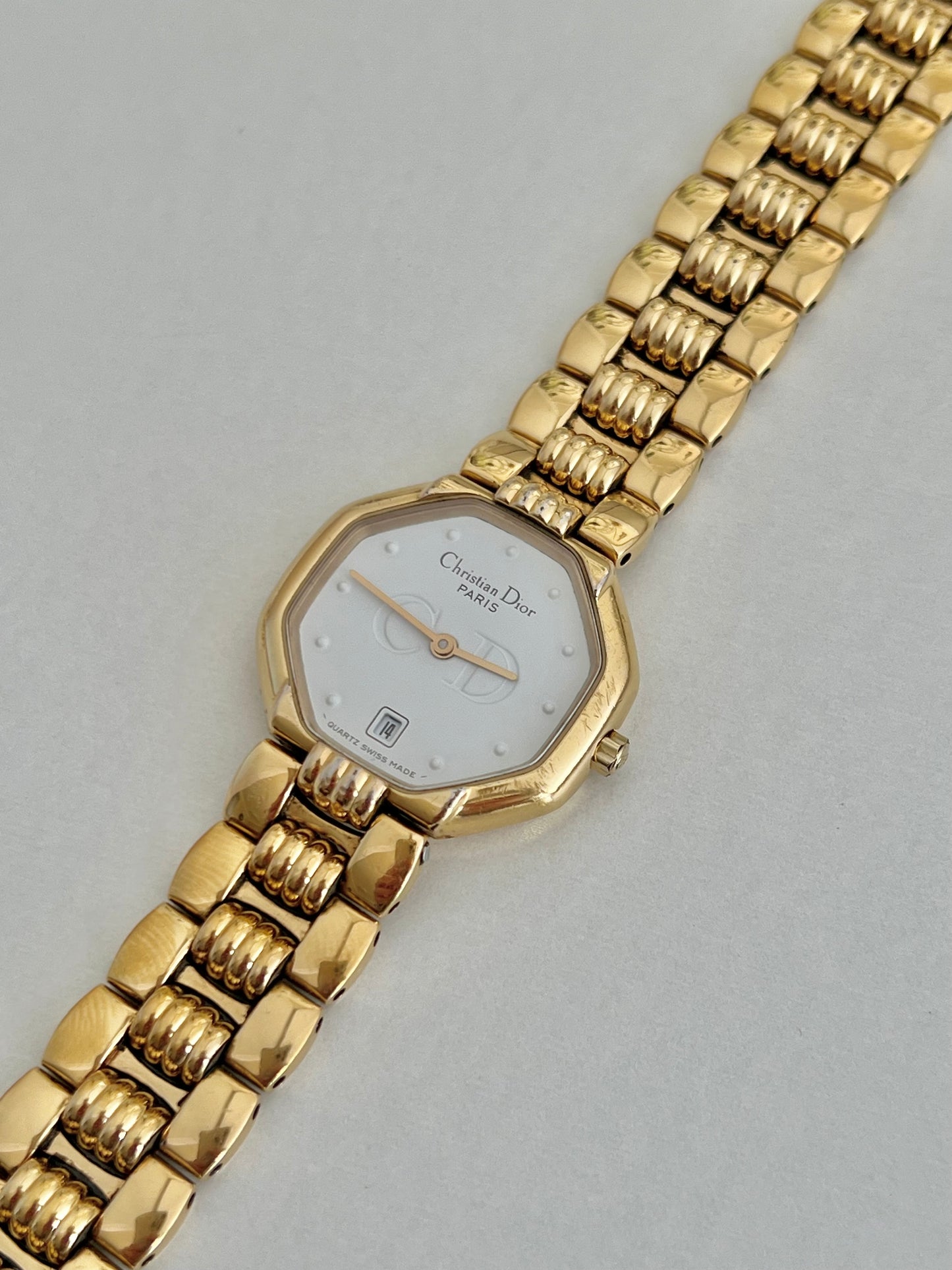 Christian Dior Gold Tone Octagonal Women's Watch