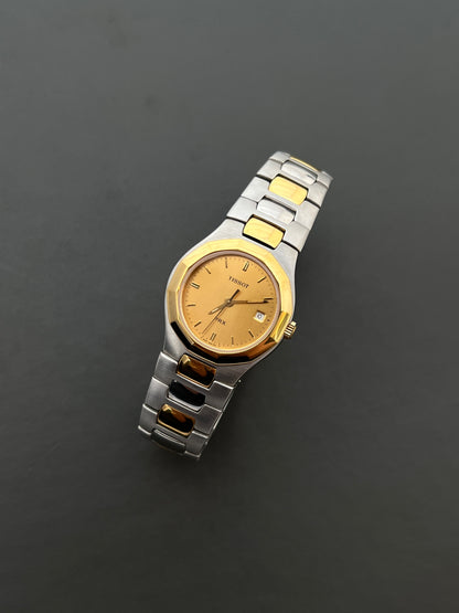 Tissot PRX Two Tone Champagne Dial with Integrated Bracelet