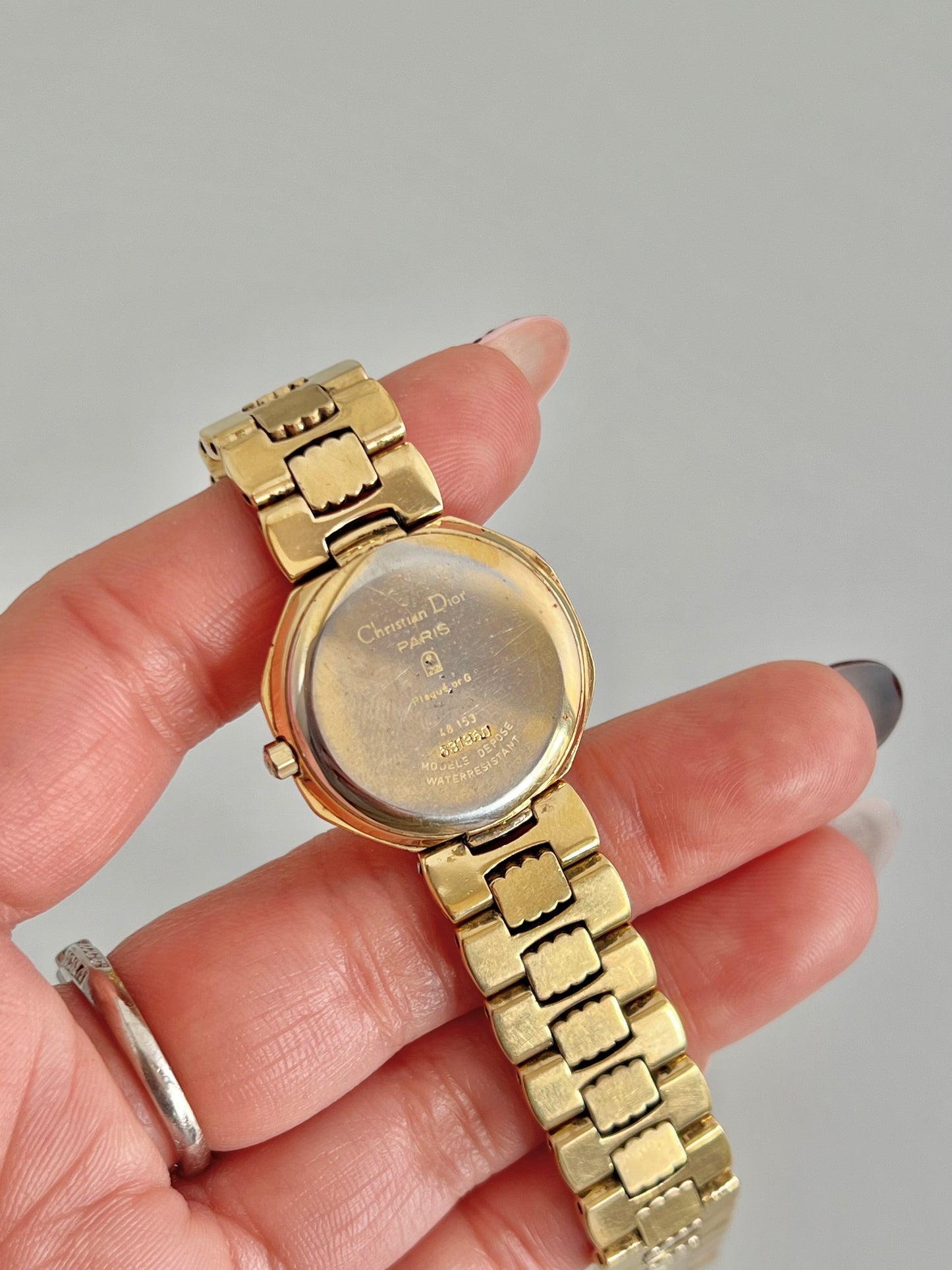 Christian Dior Gold Tone Octagonal Women's Watch