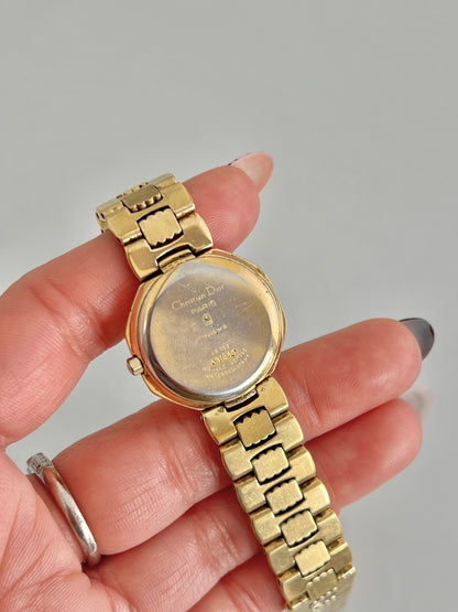Christian Dior Gold Tone Octagonal Women's Watch