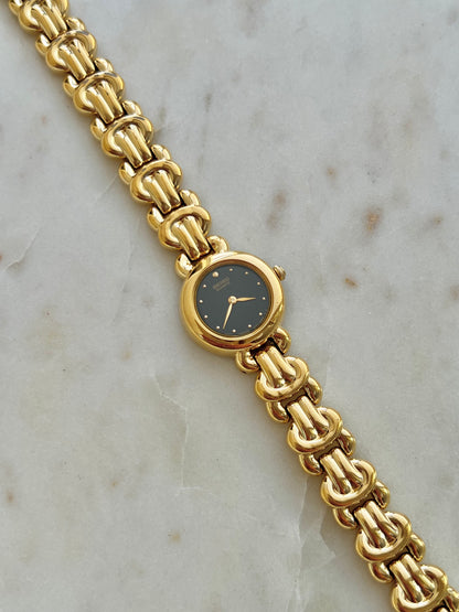 Seiko Black Dial Knot Bracelet Women’s Watch