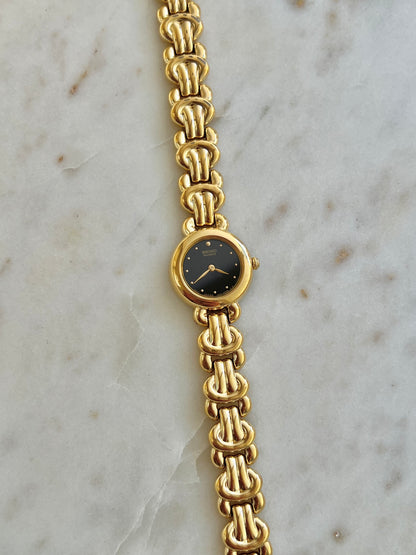 Seiko Black Dial Knot Bracelet Women’s Watch