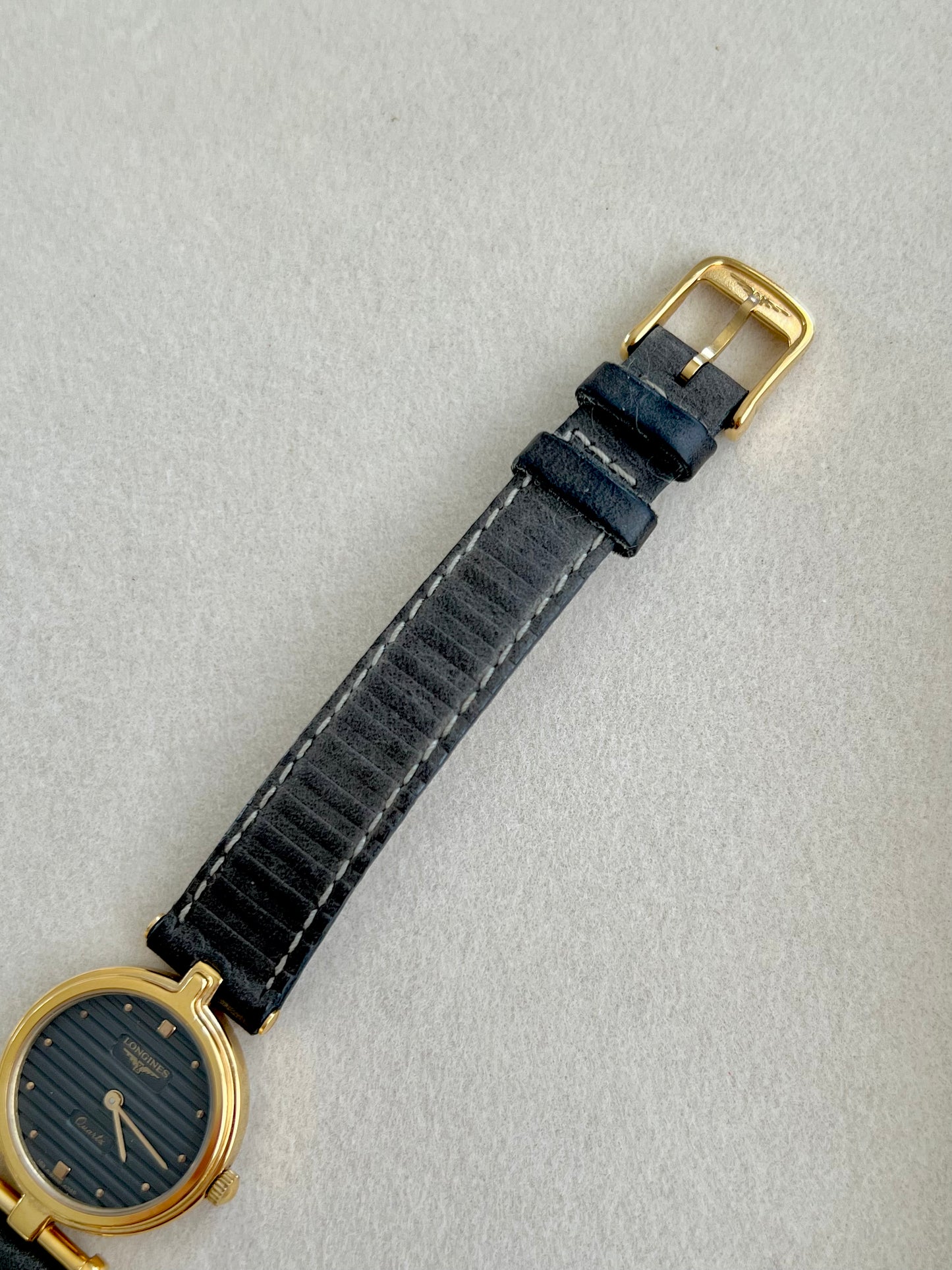 Longines Round Women's Watch With Asymmetrical Lugs in Warm Gold