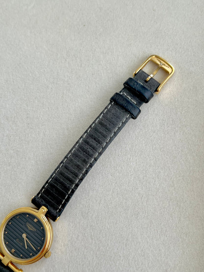 Longines Round Women's Watch With Asymmetrical Lugs in Warm Gold
